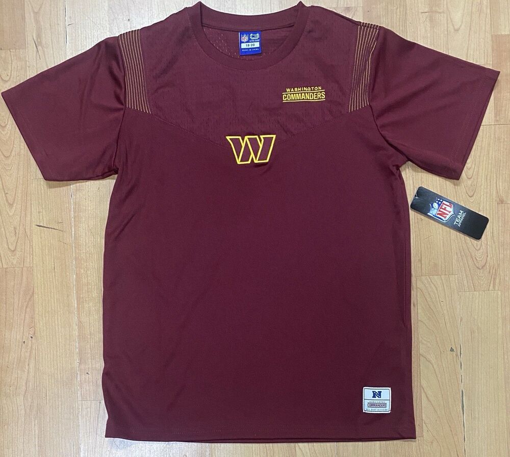 Washington Commanders Youth XL (16-18) Shirt NFL Ultra Game Burgundy NWT